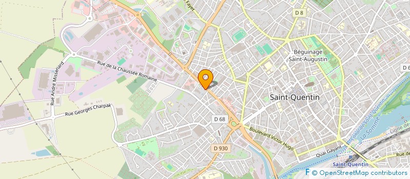 localisation de l'entreprise SCI ASTON à SAINT-QUENTIN