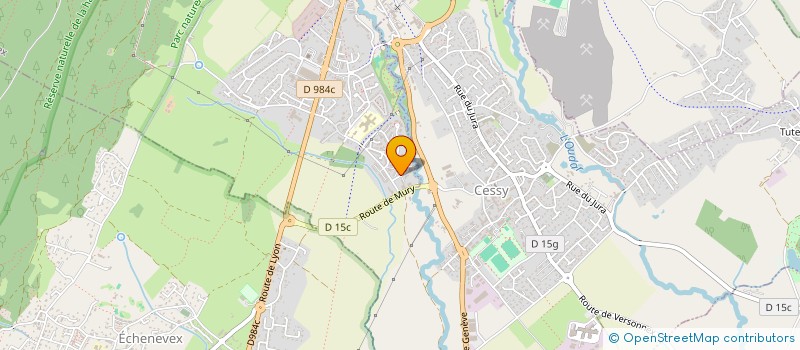 localisation de l'entreprise SCI ASTON  ECHENEVEX