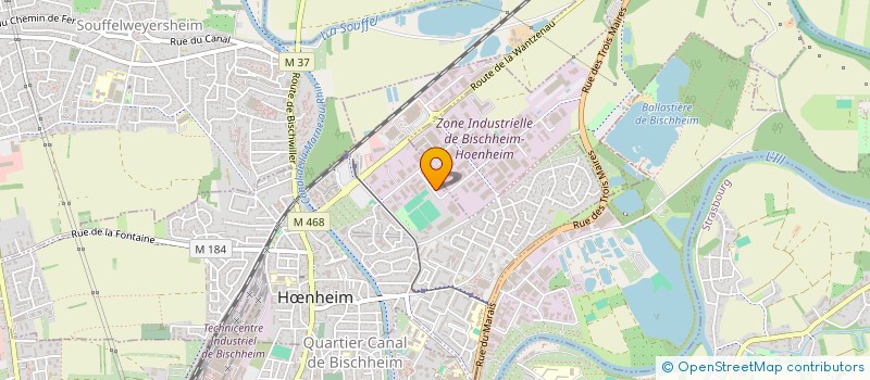 localisation de l'entreprise SCI ASTON  HNHEIM