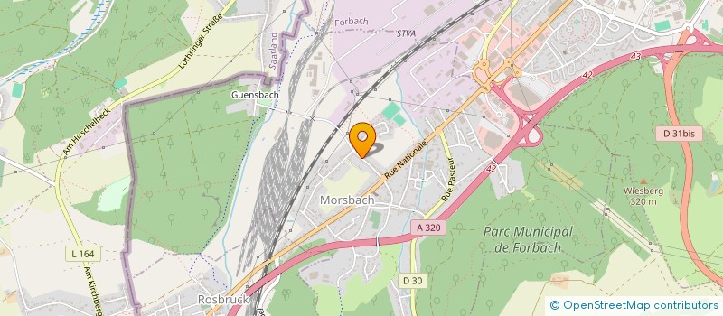 localisation de l'entreprise SCI ASTON  MORSBACH