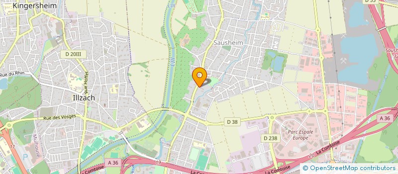 localisation de l'entreprise SCI ASTON  SAUSHEIM