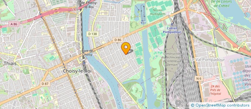 localisation de l'entreprise SCI ASTRA  CHOISY-LE-ROI