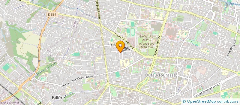 localisation de l'entreprise SCI ASTRAGALE à PAU