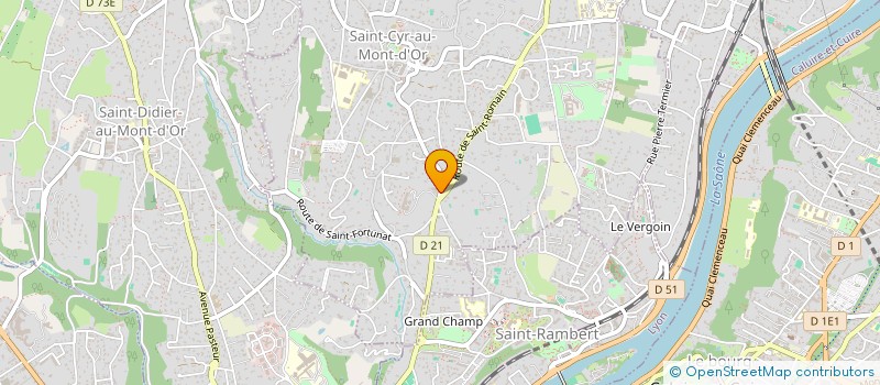 localisation de l'entreprise SCI ASTRAL  SAINT-CYR-AU-MONT-D'OR