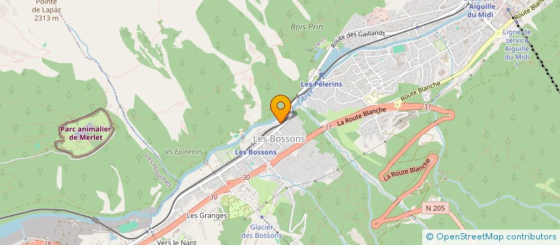 localisation de l'entreprise SCI ASTRANCE à CHAMONIX-MONT-BLANC