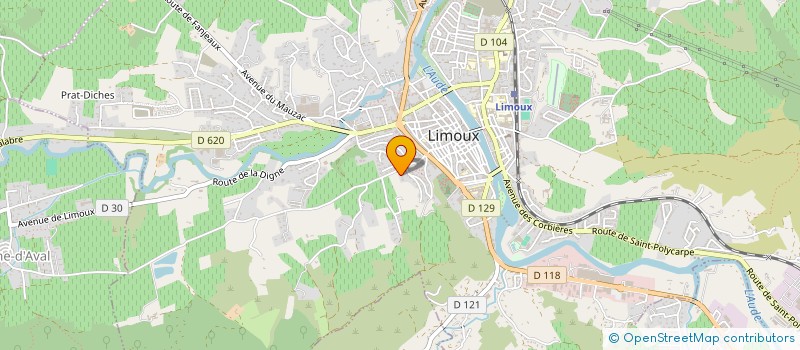 localisation de l'entreprise SCI ASTRE à LIMOUX
