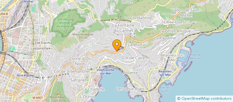 localisation de l'entreprise SCI ASTRID MANCEL à VILLEFRANCHE-SUR-MER