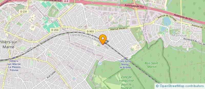 localisation de l'entreprise SCI ASTRO  NOISY-LE-GRAND