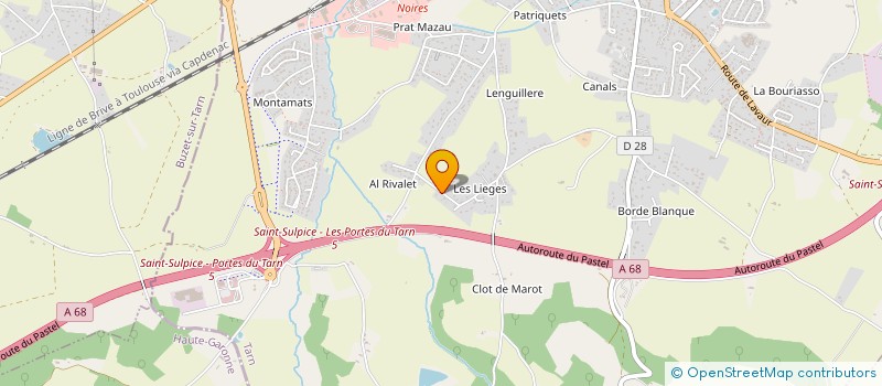 localisation de l'entreprise SCI ASTRUC  SAINT-SULPICE-LA-POINTE