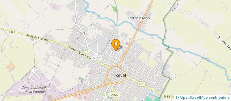 localisation de l'entreprise SCI ASTRUC ET DUPEYRON  REVEL