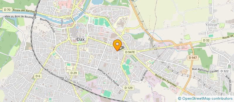 localisation de l'entreprise SCI ASUN à DAX
