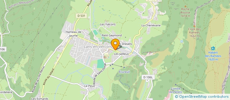 localisation de l'entreprise SCI ASVD  LANS-EN-VERCORS