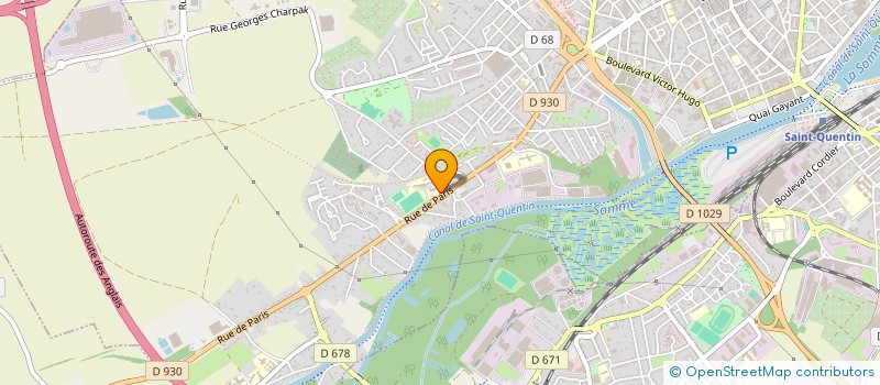 localisation de l'entreprise SCI ASVH à SAINT-QUENTIN