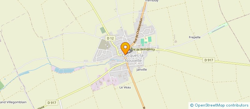 localisation de l'entreprise SCI ASXO  OUCQUES LA NOUVELLE