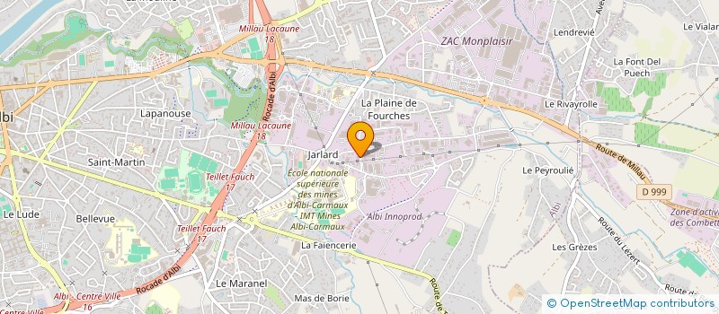 localisation de l'entreprise SCI ASYA à ALBI