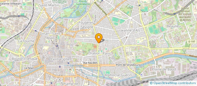 localisation de l'entreprise SCI ASYMPTOTE  RENNES