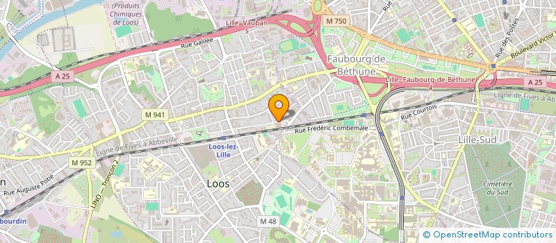 localisation de l'entreprise SCI ASYNAT  LOOS