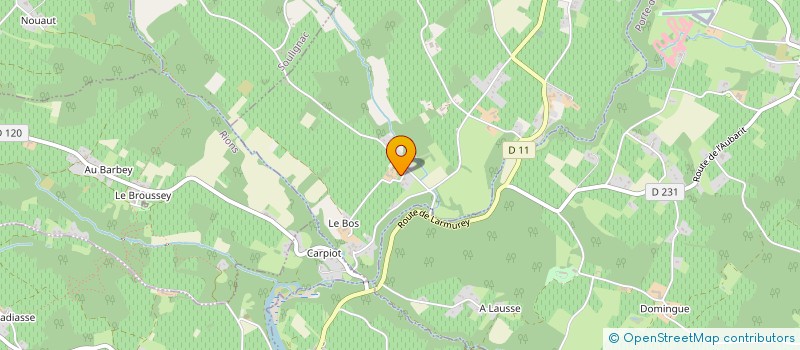 localisation de l'entreprise SCI AT HOME  ESCOUSSANS