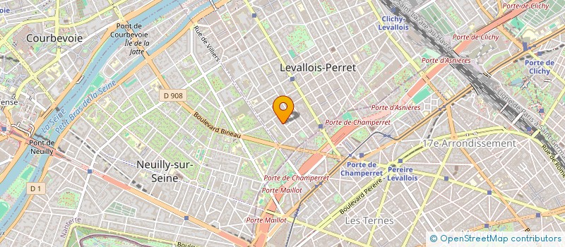 localisation de l'entreprise SCI AT INVEST à LEVALLOIS-PERRET
