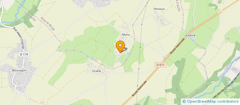 localisation de l'entreprise SCI AT PATRIMOINE  AZAY-LE-BRULE