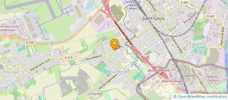 localisation de l'entreprise SCI ATABAS  SAINT-LOUIS