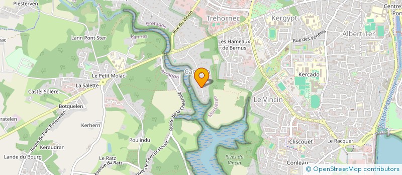 localisation de l'entreprise SCI ATAC  ARRADON