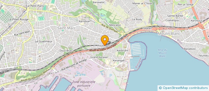 localisation de l'entreprise SCI ATALANTE  BREST