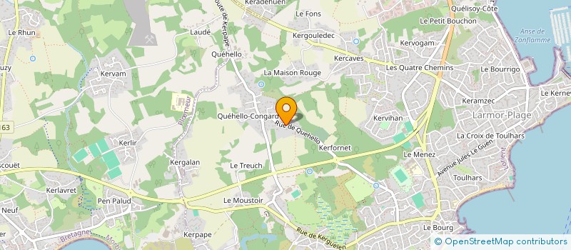 localisation de l'entreprise SCI ATALANTE  LARMOR-PLAGE