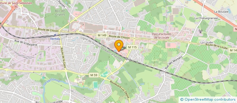 localisation de l'entreprise SCI ATALIMMO  VERTOU