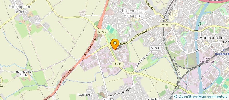 localisation de l'entreprise SCI ATAMA  HALLENNES-LEZ-HAUBOURDIN