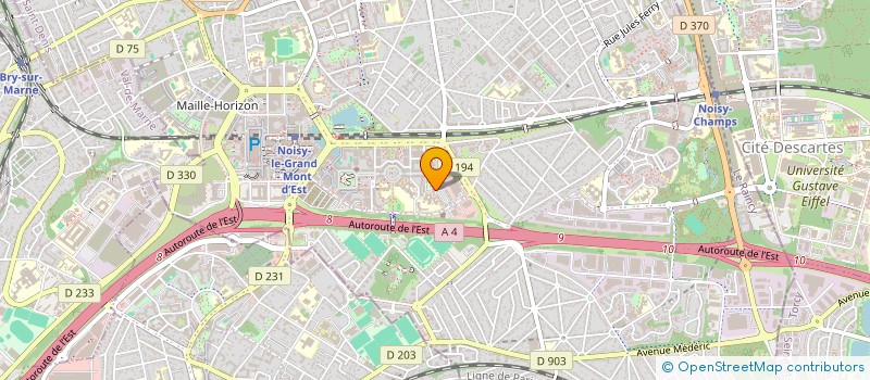 localisation de l'entreprise SCI ATARAXIE  NOISY-LE-GRAND