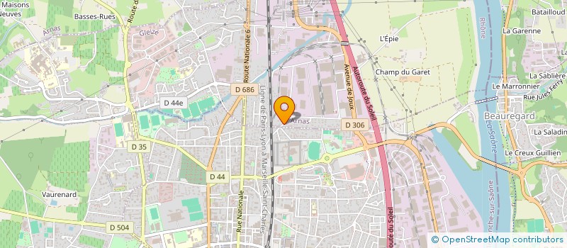 localisation de l'entreprise SCI ATCL  ARNAS