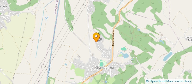 localisation de l'entreprise SCI ATD  CHAMAGNIEU