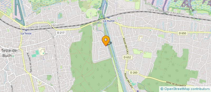 localisation de l'entreprise SCI ATEA à LA TESTE-DE-BUCH