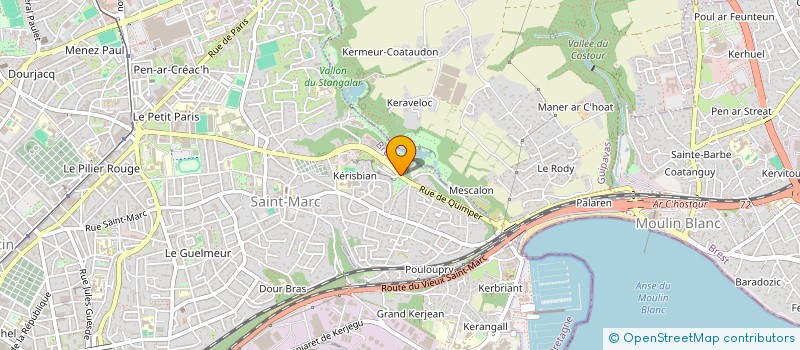 localisation de l'entreprise SCI ATEA à BREST