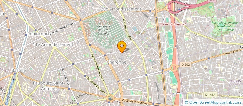 localisation de l'entreprise SCI ATEB  PARIS