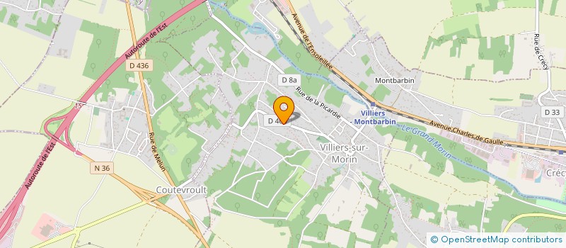 localisation de l'entreprise SCI ATEC  VILLIERS-SUR-MORIN