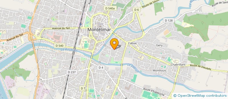 localisation de l'entreprise SCI ATECHIAN à MONTELIMAR