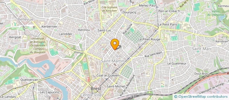 localisation de l'entreprise SCI ATEL DU CT  BREST