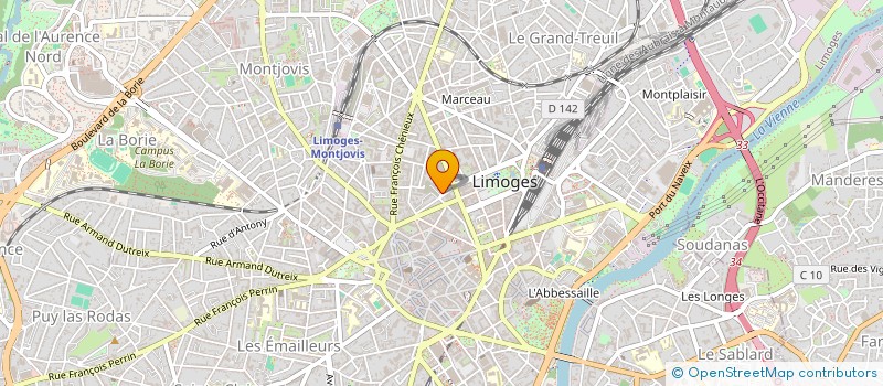 localisation de l'entreprise SCI ATEL IMMOBILIER à LIMOGES