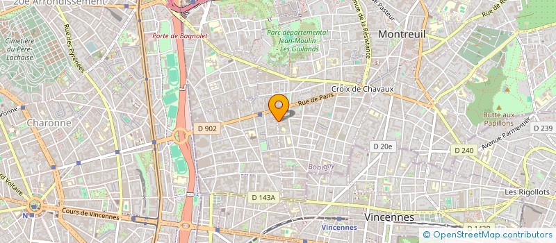 localisation de l'entreprise SCI ATELIER 106 à MONTREUIL