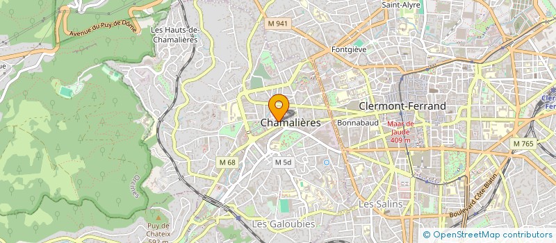 localisation de l'entreprise SCI ATELIER  CHAMALIERES