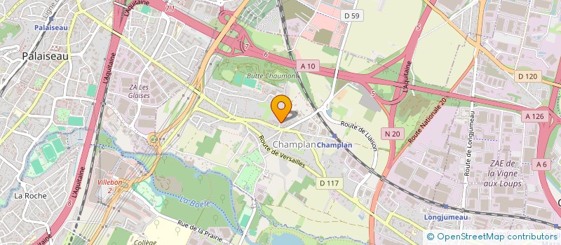 localisation de l'entreprise SCI ATELIER B  CHAMPLAN