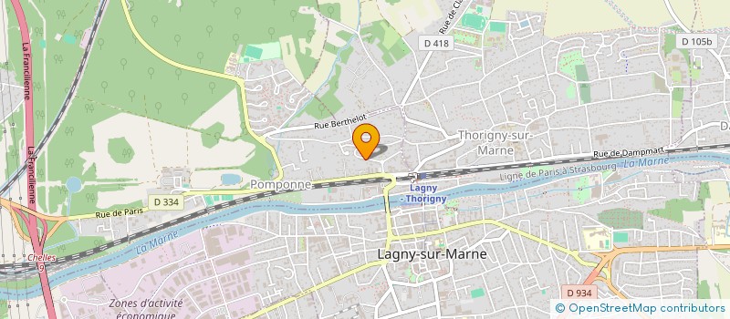 localisation de l'entreprise SCI ATELIER CAP VOLTAIRE à POMPONNE