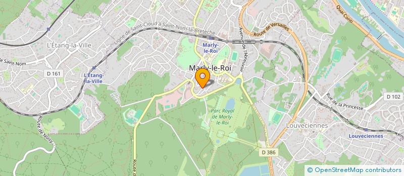 localisation de l'entreprise SCI ATELIER DAUBIGNY.FR  MARLY-LE-ROI