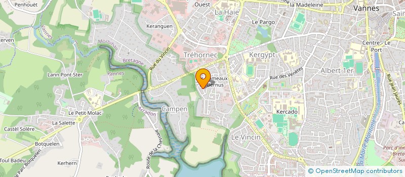 localisation de l'entreprise SCI ATELIER DE L'AURE à VANNES