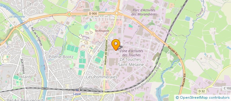 localisation de l'entreprise SCI ATELIER DES TOUCHES à LAVAL