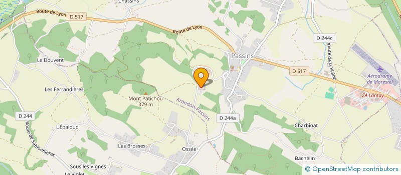 localisation de l'entreprise SCI ATELIER II  ARANDON-PASSINS