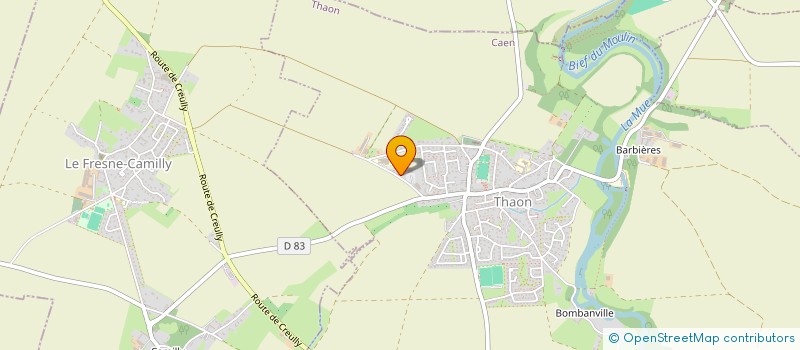 localisation de l'entreprise SCI ATELIERPRO  THAON