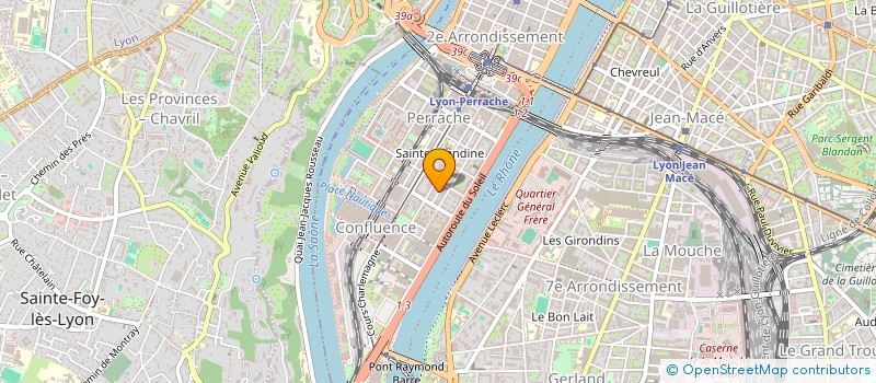 localisation de l'entreprise SCI ATELIERS DU GARDON  LYON